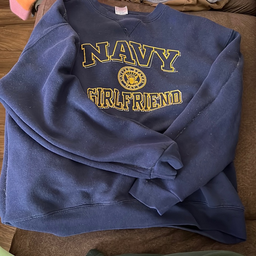 Thick sweater navy blue